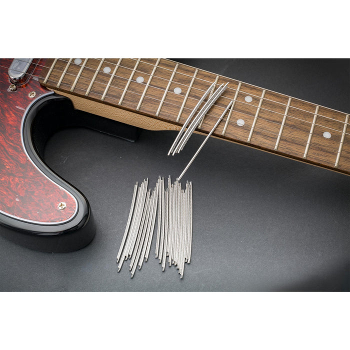 Application of musiclily basic stainless steel 2 7mm 2 9mm 24 frets guitar jumbo fret wire mx0003