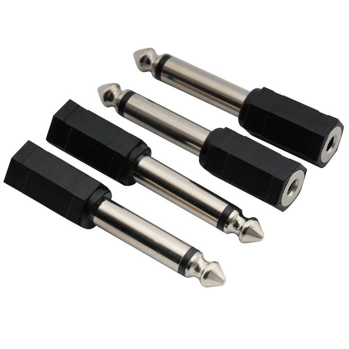 musiclily basic 1 8 inch 3 5mm female to 1 4 inch 6 5mm male mono guitar audio headphone jack adapter converter connector mx0015 4, 4 pcs
