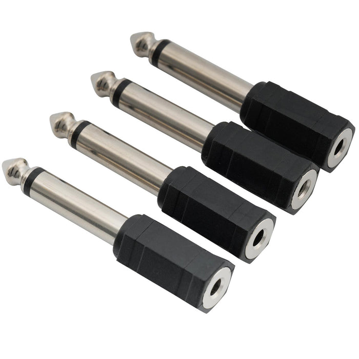musiclily basic 1 8 inch 3 5mm female to 1 4 inch 6 5mm male mono guitar audio headphone jack adapter converter connector mx0015 4