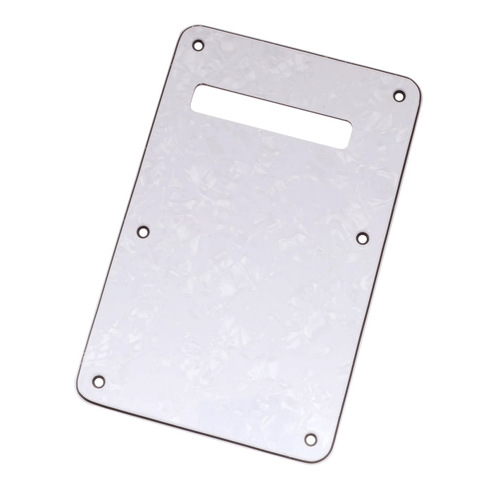 Musiclily Pro STタイプバックプレート モダンスタイル USA/メキシコFender Stratストラトエレキギター用 3プライ ホワイト