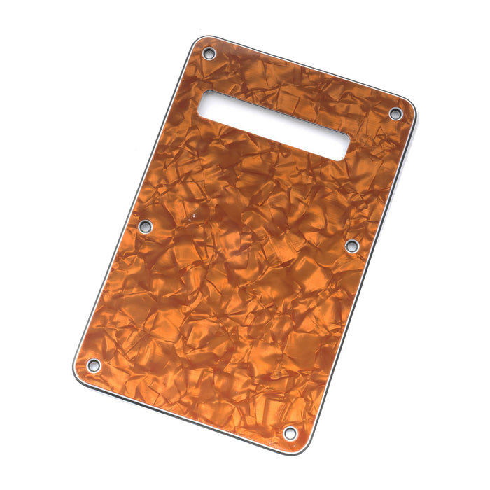 Musiclily Pro STタイプバックプレート モダンスタイル USA/メキシコFender Stratストラトエレキギター用 3プライ ホワイト