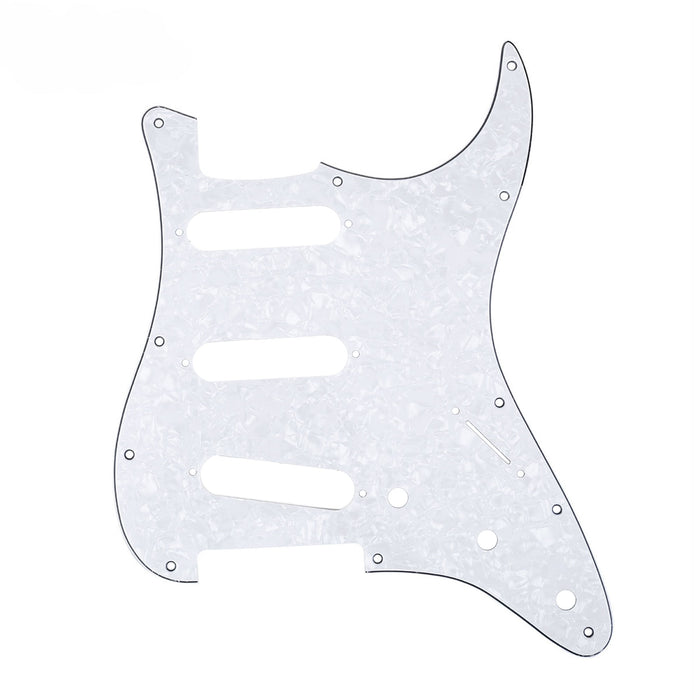 musiclily pro sss 11 hole strat guitar pickguard for fender usa mexican made standard strat modern style 1 3 4 ply mx0111