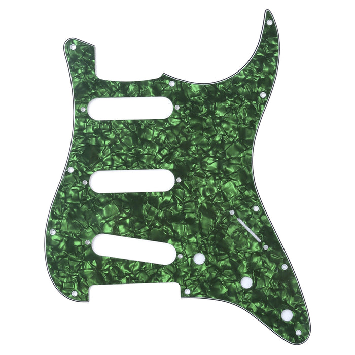 musiclily pro sss 11 hole strat guitar pickguard for fender usa mexican made standard strat modern style 1 3 4 ply mx0111