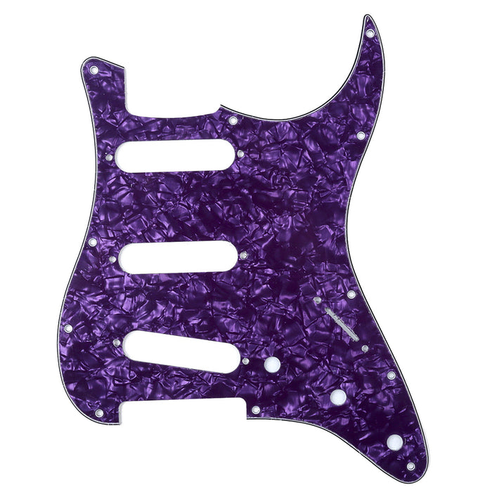 musiclily pro sss 11 hole strat guitar pickguard for fender usa mexican made standard strat modern style 1 3 4 ply mx0111