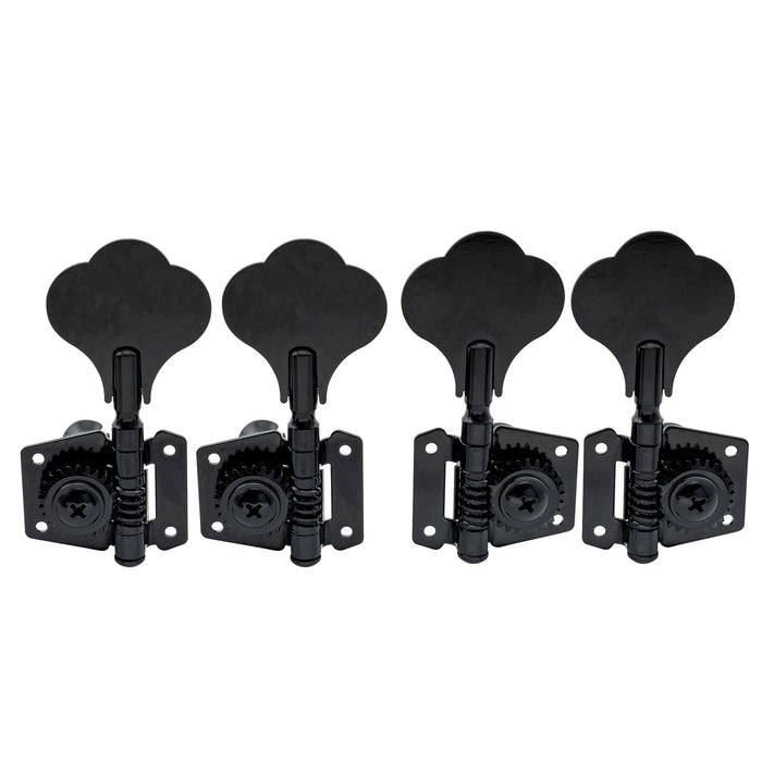 2r2l open gear bass machine heads tuners set for ibanez style electric bass 24 1 ratio tuning pegs keys with clover button m180 2m446 2p