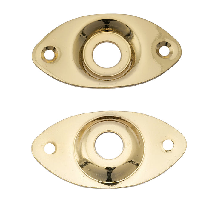 Part of musiclily basic steel oval electric guitar bass output jack plate m770 2p
