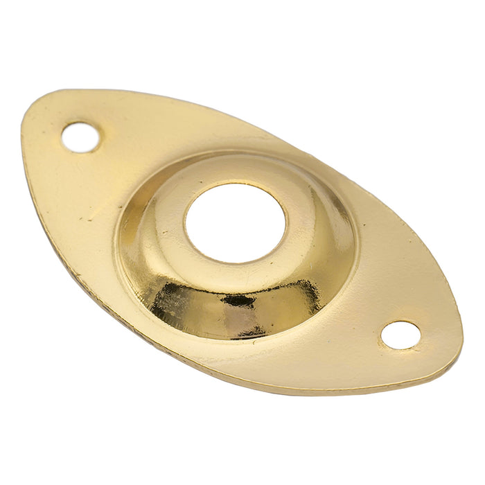 musiclily basic steel oval electric guitar bass output jack plate m770 2p details