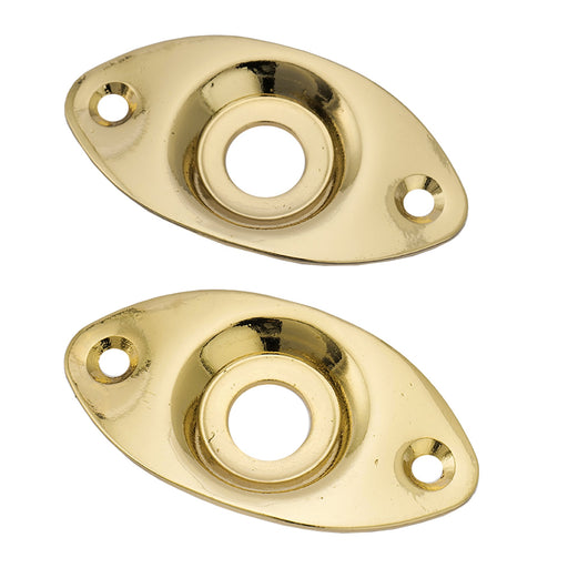 musiclily basic steel oval electric guitar bass output jack plate m770 2p