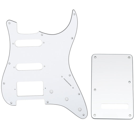 musiclily pro ssh 11 hole strat guitar pickguard and backplate set for fender usa mexican standard stratocaster modern style 1 3 4ply mx0310mx0021p