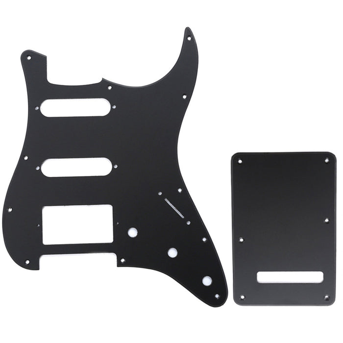 musiclily pro ssh 11 hole strat guitar pickguard and backplate set for fender usa mexican standard stratocaster modern style 1 3 4ply mx0310mx0021p