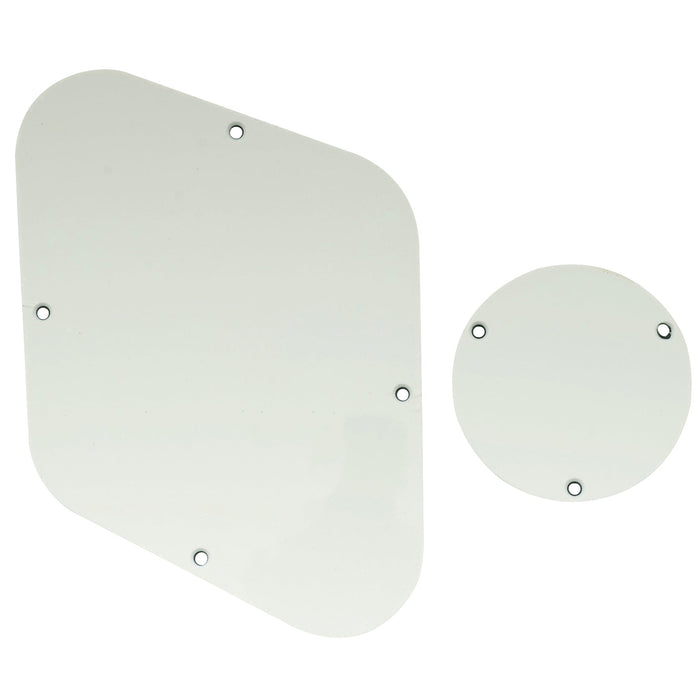 musiclily pro lp backplate and switch cover set compatible with usa lp style 1 3 4 ply mx0472p