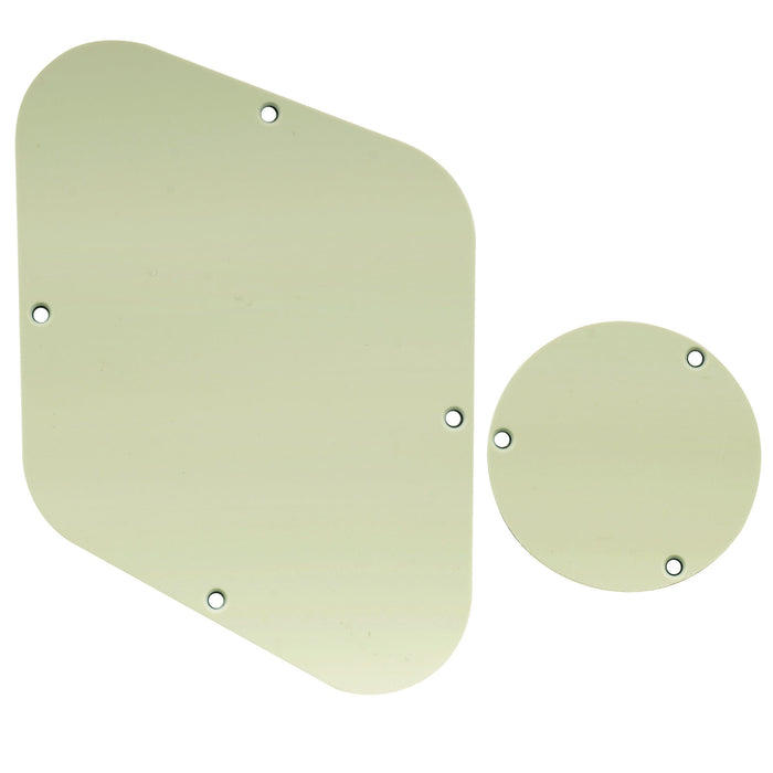 musiclily pro lp backplate and switch cover set compatible with usa lp style 1 3 4 ply mx0472p