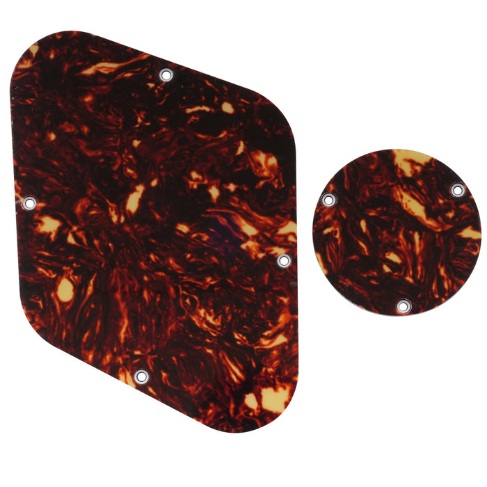 musiclily pro lp backplate and switch cover set compatible with usa lp style 1 3 4 ply mx0472p