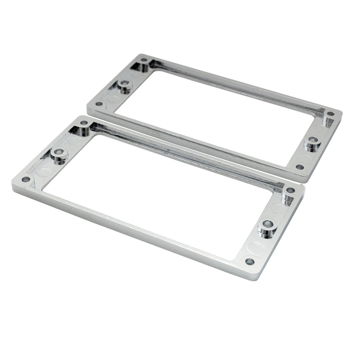 detail of musiclily basic flat profile metal guitar humbucker pickup mounting rings mx0643 2p