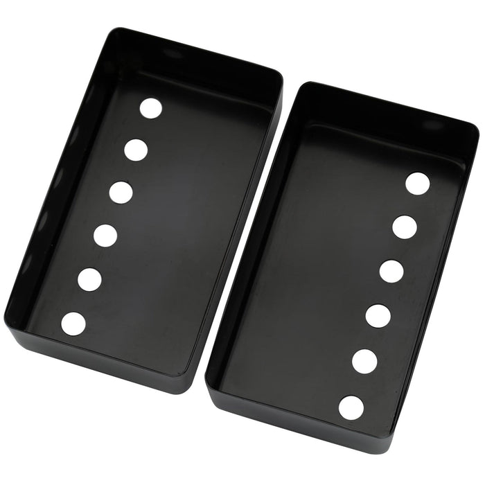 Part of musiclily basic 50mm and 52mm metal guitar humbucker pickup covers set mx0647bkmx0648bk