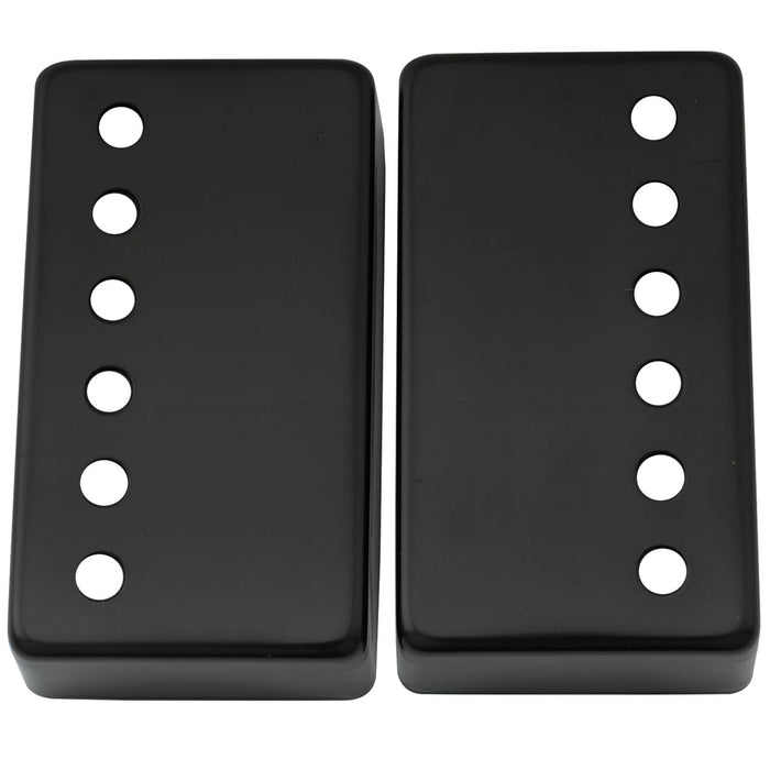 detail of musiclily basic 50mm and 52mm metal guitar humbucker pickup covers set mx0647bkmx0648bk