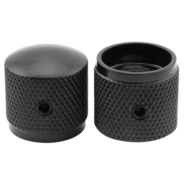 Musiclily Básico grosseiro 18 Splines Botões de Controle Cúpula Rebarbada de Aço com Conjunto de Parafusos para Violão Elétrico ou Baixo 18*18mm, Conjunto de 4