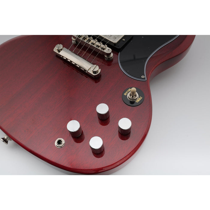 Perillas de control Musiclily Basic Coarse de 18 estrías de acero con superficie plana y moleteadas para guitarra eléctrica o bajo (18 x 18 mm, juego de 4)