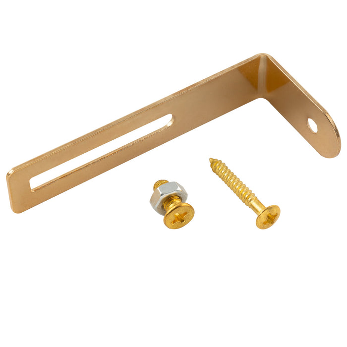 detail of musiclily basic steel pickguard bracket support for lp style guitar m237p