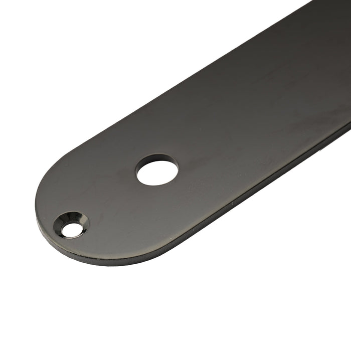 detail of musiclily basic 32mm steel tl control plate for squier tele style guitar m550p