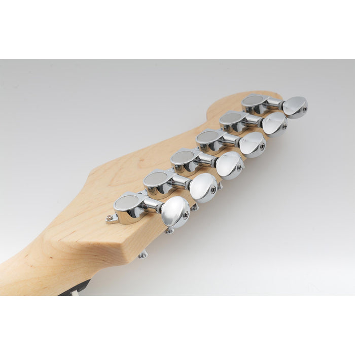 Application of musiclily basic 6 in line guitar sealed tuners tuning pegs keys machine heads set vintage oval button mx0693 6