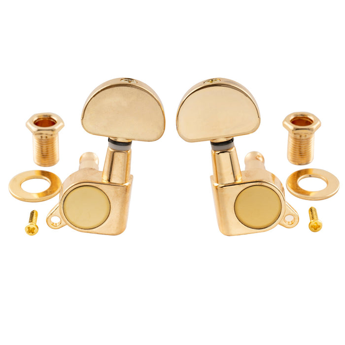 Part of 3r3l 15 1 ratio full sealed machine heads for acoustic electric guitar tuning keys 45 degree screw tuners pegs half moon button m555 3m762 3