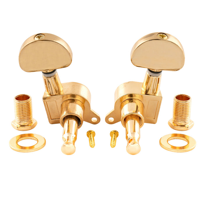 detail of 3r3l 15 1 ratio full sealed machine heads for acoustic electric guitar tuning keys 45 degree screw tuners pegs half moon button m555 3m762 3