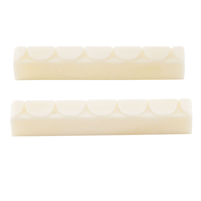 musiclily basic flat bottom slotted 6 string classical guitar bone nut dj 05 dj 07 52x6x9mm mx0722 2