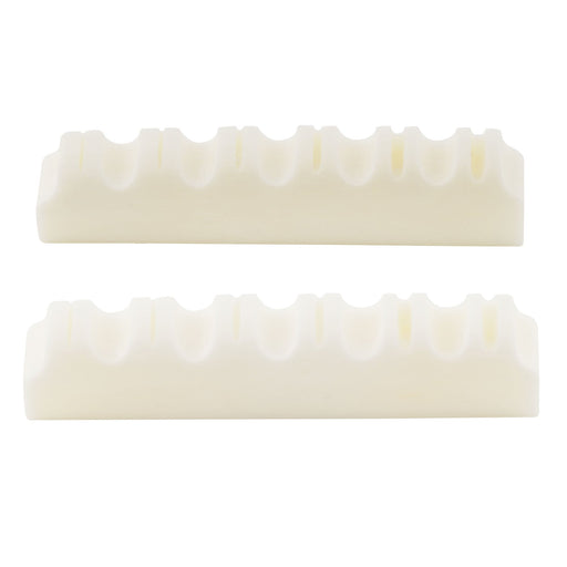 musiclily basic flat bottom slotted bone acoustic guitar nut 43x6x9mm mx0726 2