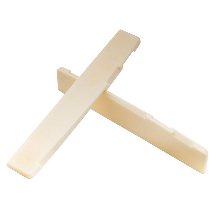 detail of musiclily basic compensated bone acoustic guitar saddle 76x3x13mm mx0729 2
