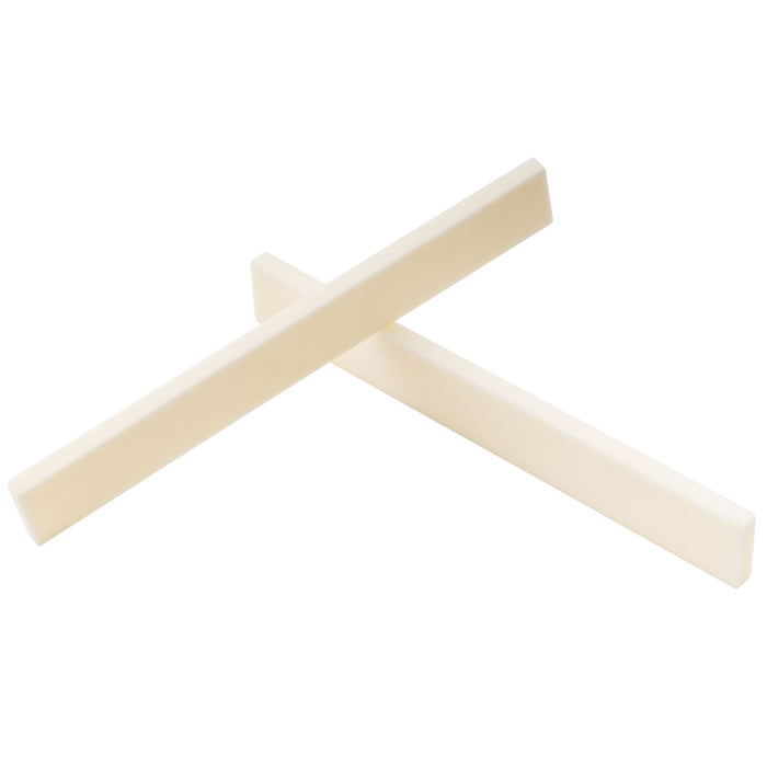 detail of musiclily basic bone guitar saddle blank for martin acoustic and classical guitar 80x3x10mm mx0732 2