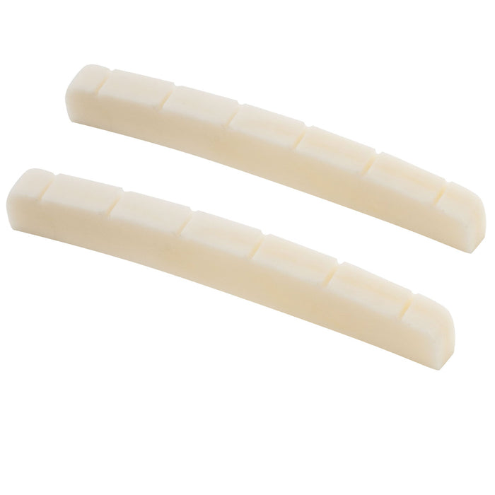 Part of musiclily basic 43mm slotted curved bottom guitar bone nut for 6 string electric guitar 43x3 2x5 5 65mm mx0733 2