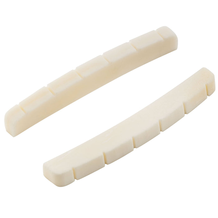 musiclily basic 43mm slotted curved bottom guitar bone nut for 6 string electric guitar 43x3 2x5 5 65mm mx0733 2 details