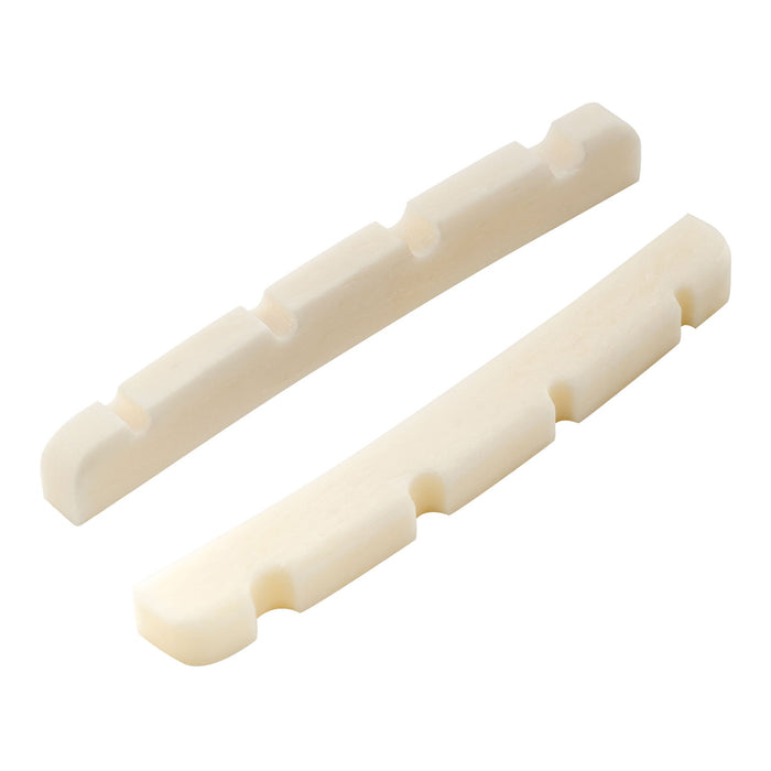 musiclily basic 42mm curved bottom slotted bone bass nut for 4 string precision jazz bass guitar 42x3 2x4 8 4 6mm mx0734 2 details