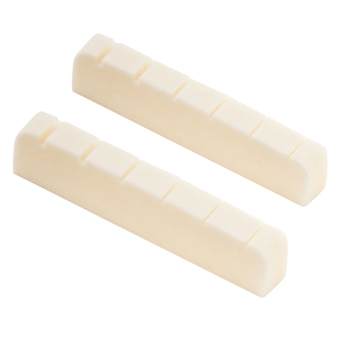 Part of musiclily basic 43mm flat bottom slotted guitar bone string nut for 6 string electric guitar 43x6x8 5mm mx0735 2