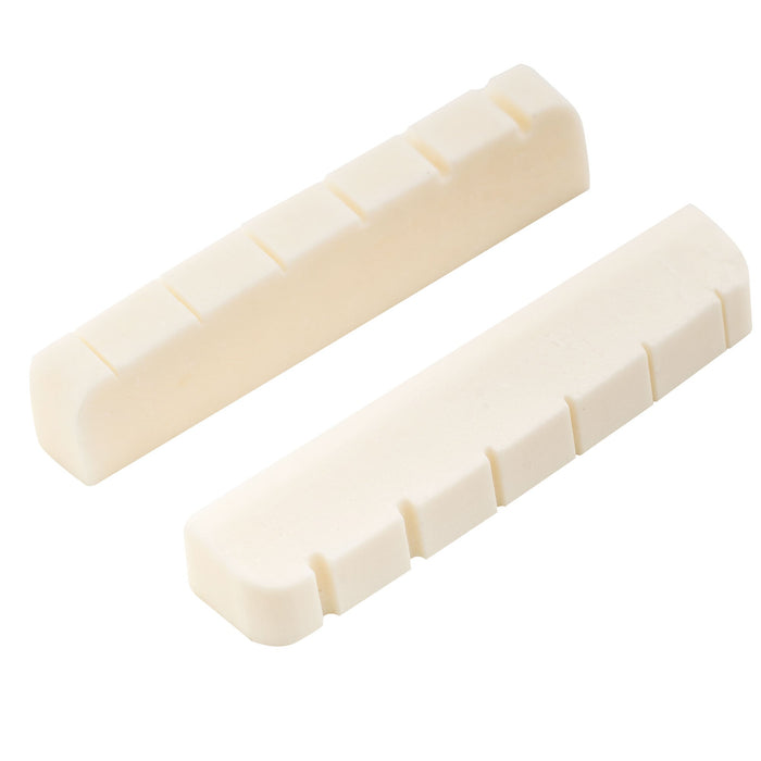 musiclily basic 43mm flat bottom slotted guitar bone string nut for 6 string electric guitar 43x6x8 5mm mx0735 2 details