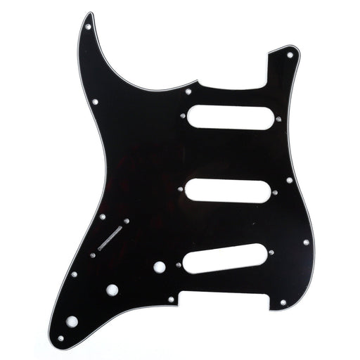 musiclily pro sss 11 hole left handed strat guitar pickguard for fender usa mexican made standard stratocaster standard modern style 3ply 4ply mx0752p