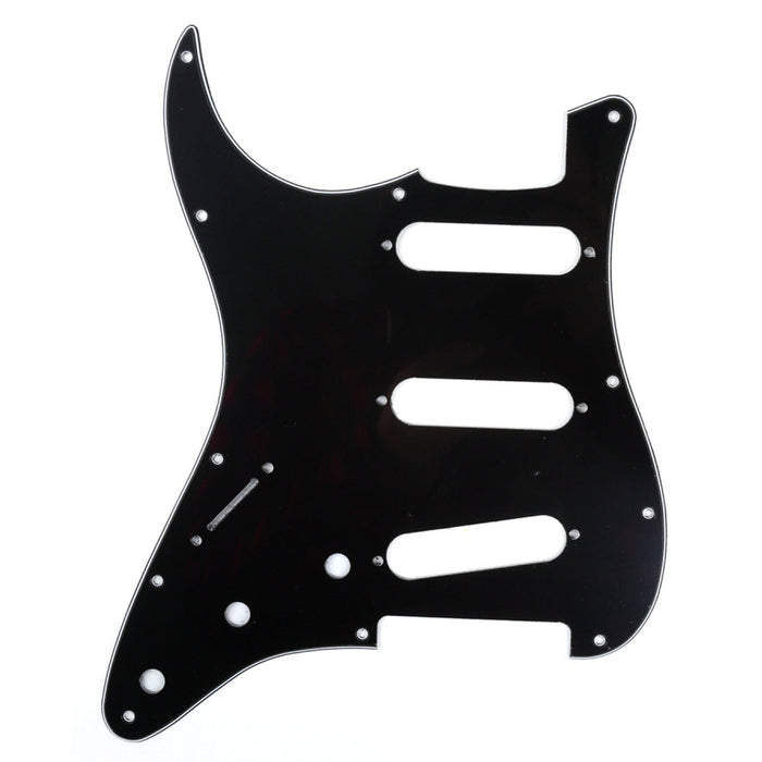 musiclily pro sss 11 hole left handed strat guitar pickguard for fender usa mexican made standard stratocaster standard modern style 3ply 4ply mx0752p