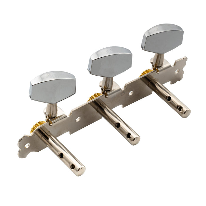 detail of 3 on a plate short acoustic guitar tuning pegs keys machine heads tuners set mx0799p