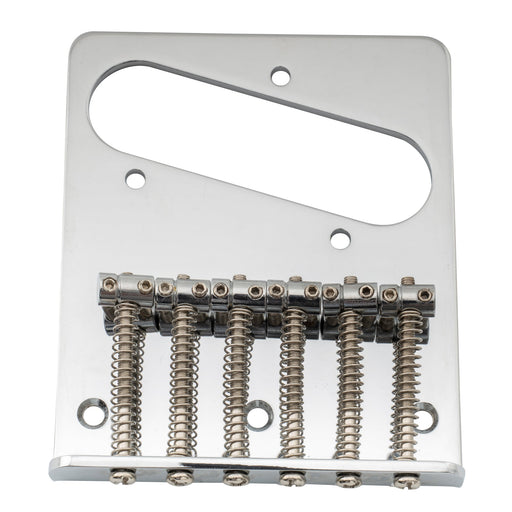musiclily basic 54mm2 1 8 inch vintage 6 string bridge with 6 saddles for tele style guitar mx0825