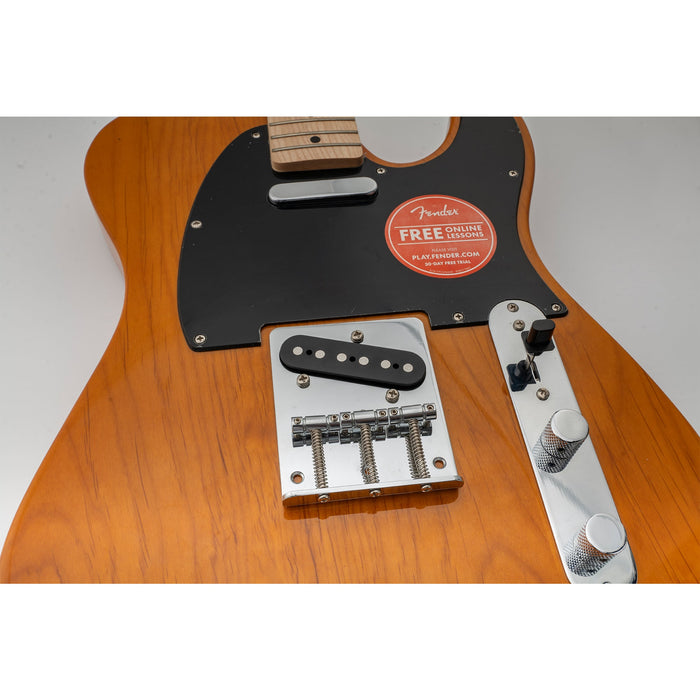 Application of musiclily basic 54mm2 1 8 inch guitar bridge with 3 saddle for tele style guitar mx0832