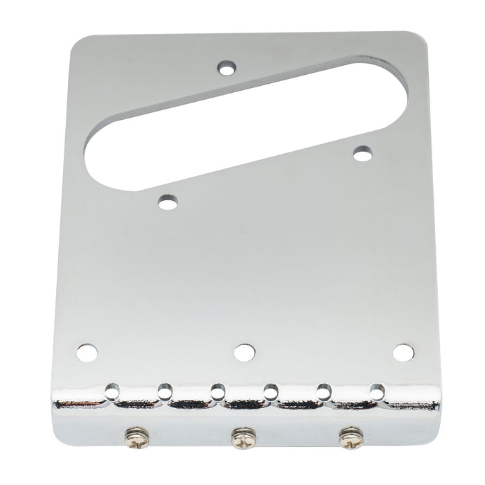 Part of musiclily basic 54mm2 1 8 inch guitar bridge with 3 saddle for tele style guitar mx0832