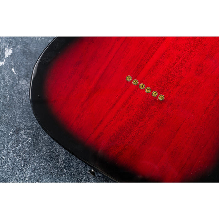 Application of musiclily basic steel vintage guitar through body smooth string mounting ferrules mx0847 6p