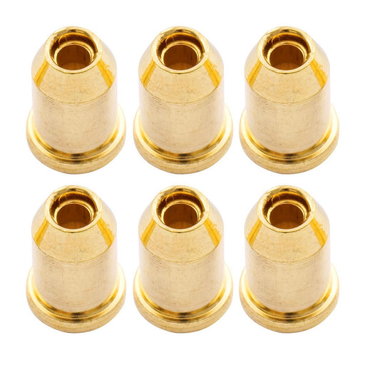 musiclily basic steel vintage guitar through body smooth string mounting ferrules mx0847 6p