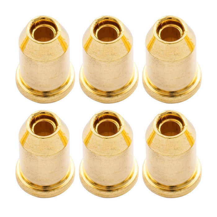 musiclily basic steel vintage guitar through body smooth string mounting ferrules mx0847 6p