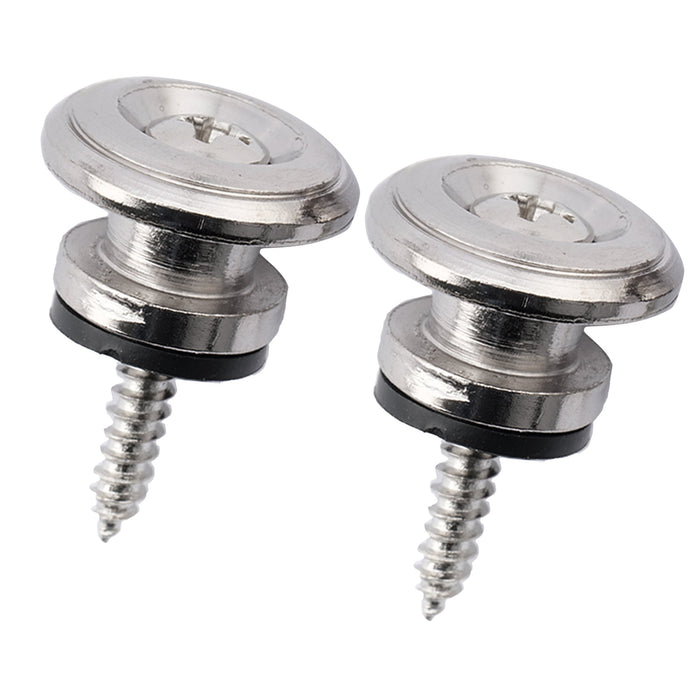 musiclily basic large guitar strap buttons locks end pins mx0853 2p, chrome