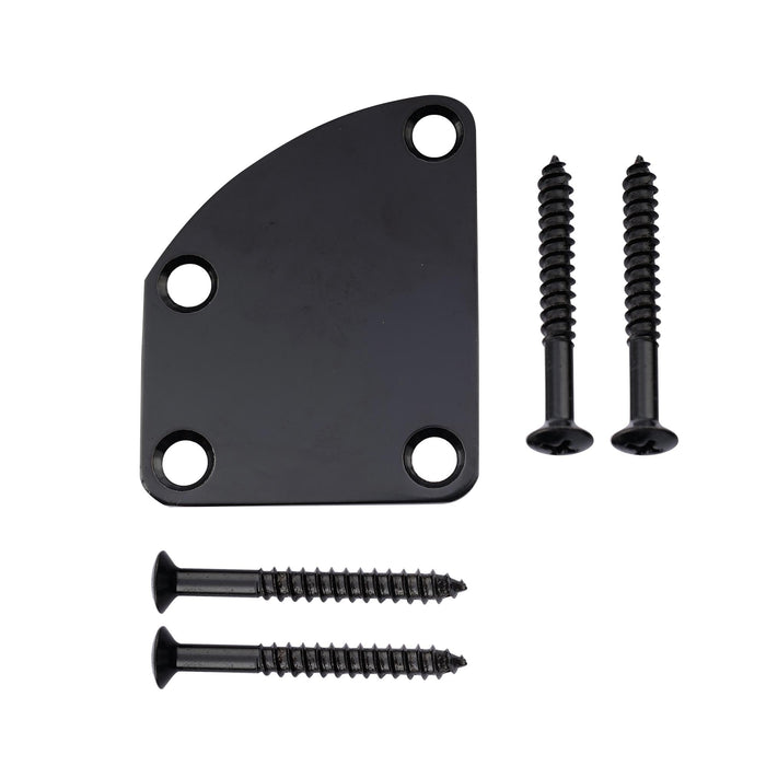 musiclily basic steel 4 holes curved guitar neck plate mx0882p details