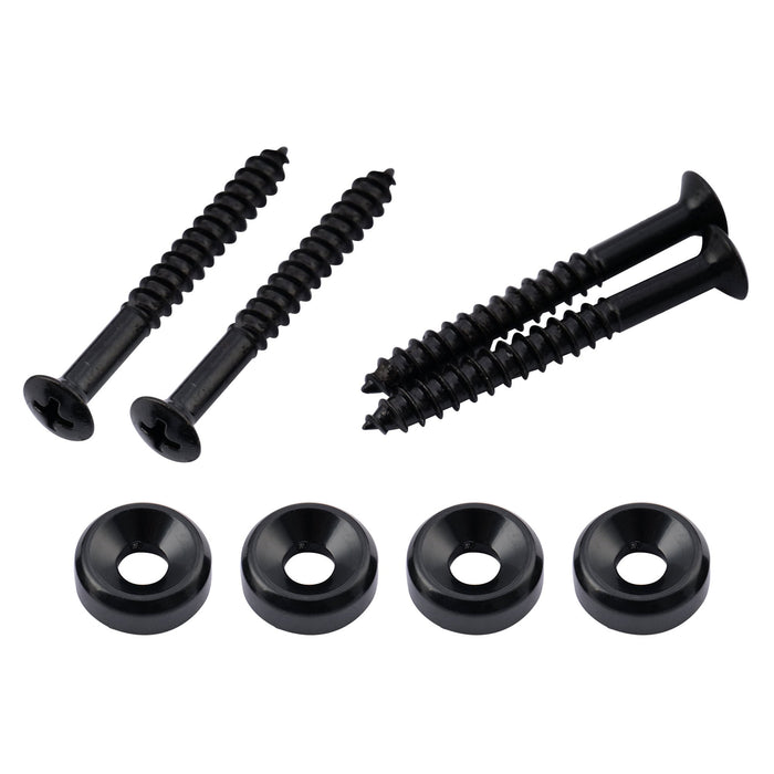 detail of musiclily basic steel electric guitar bass neck joint bushings and bolts mx0883 4p