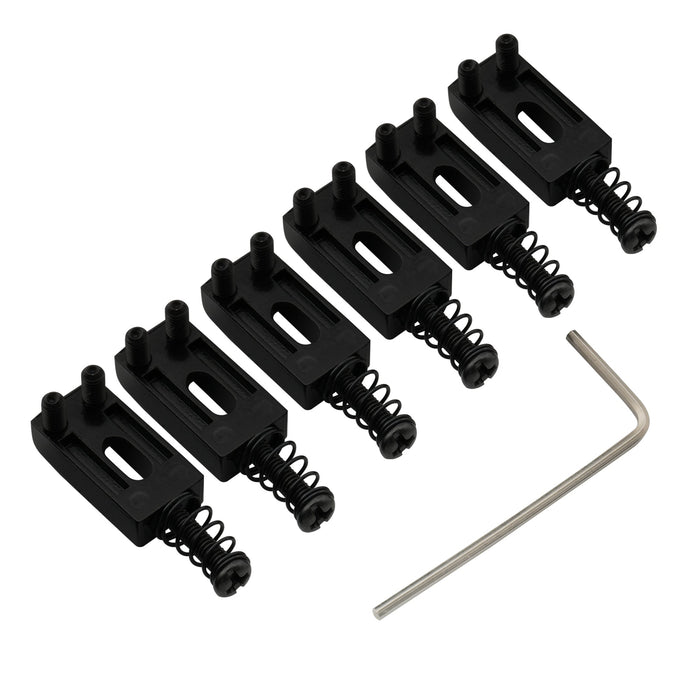 Part of musiclily basic 10 5mm rectangle tremolo guitar bridge saddles for electric guitar mx0884 6p