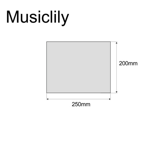 Dimensions of musiclily pro 200x250mm blanks acoustic guitar pickguard material self adhesive scratch plate sheet mx0947p